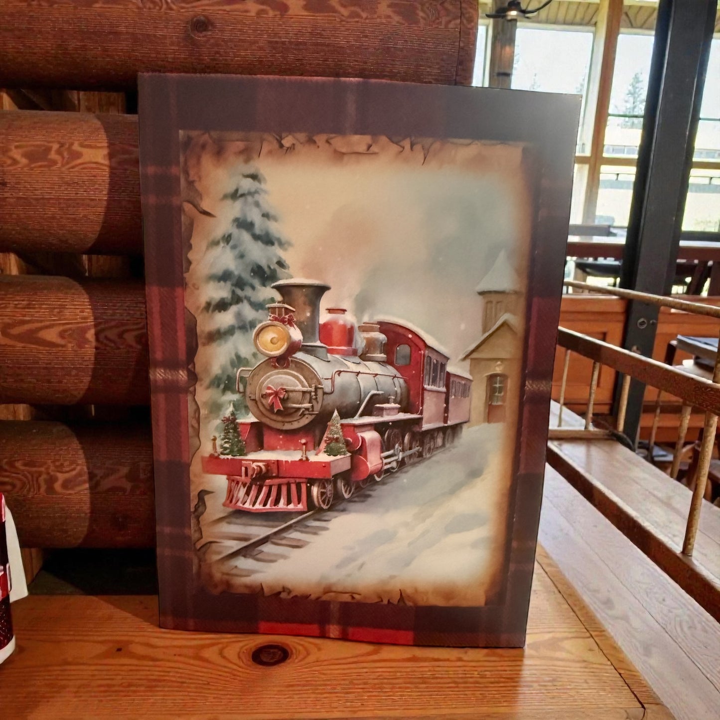 5x7 in Train Christmas Card (Pack of 5) (Option 1)