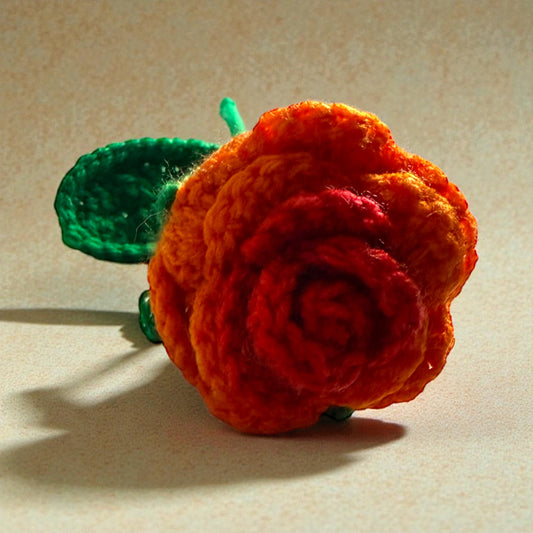 Limited Edition Crochet Rose - Carnival (Option 1)