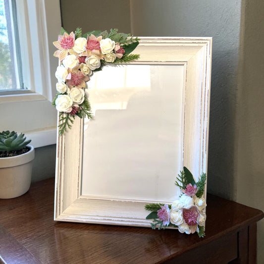 Artificial Flower Photo Frame 001
