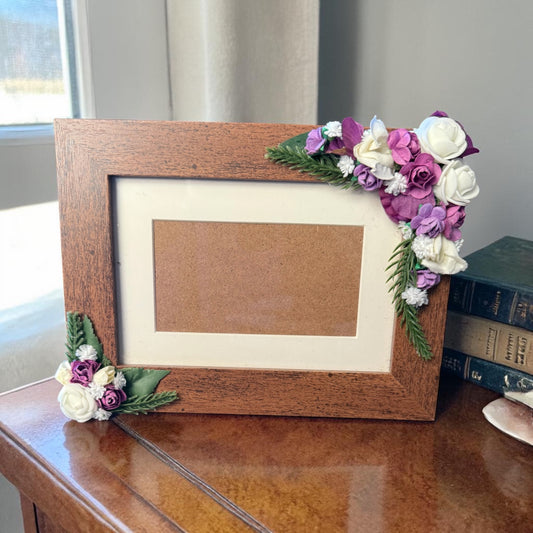 Artificial Flower Photo Frame 013