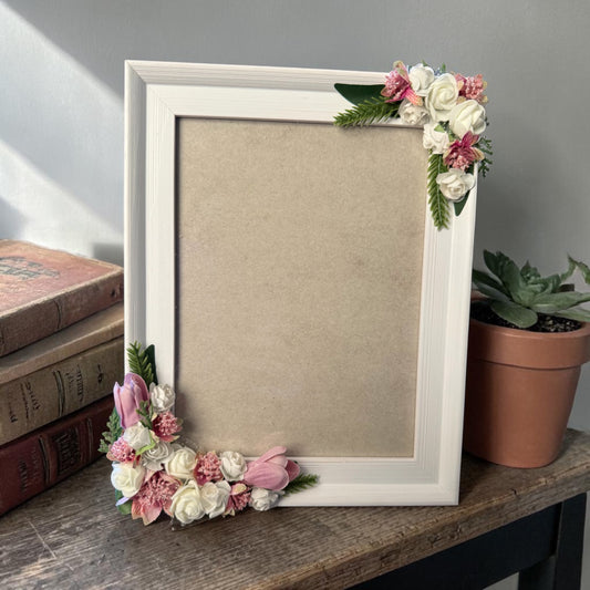 Artificial Flower Photo Frame 014