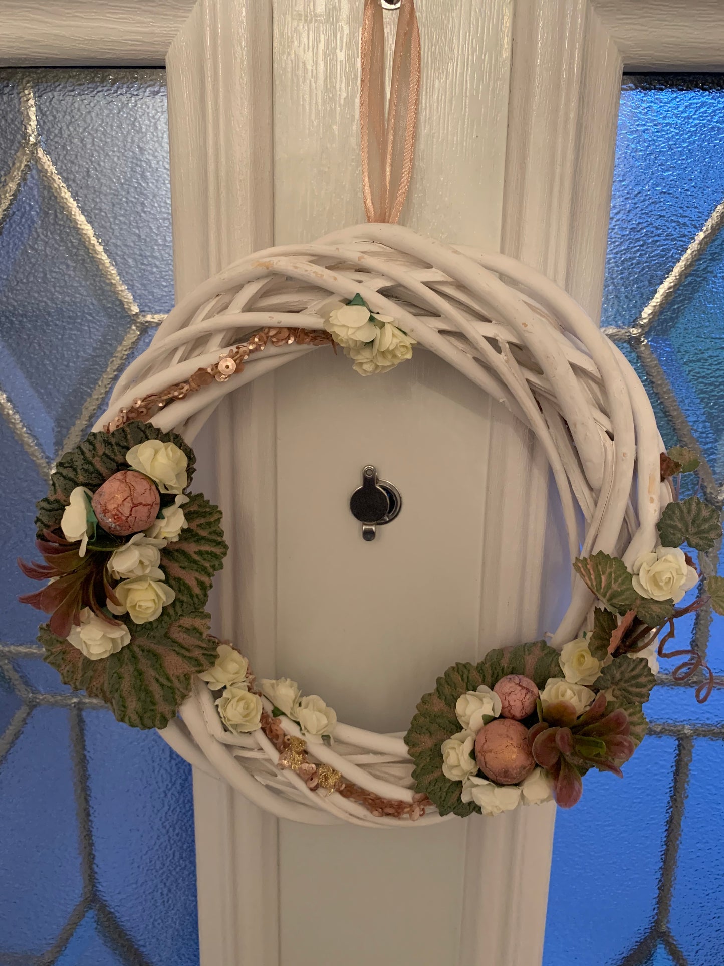 Christmas Wreath - Pink and White